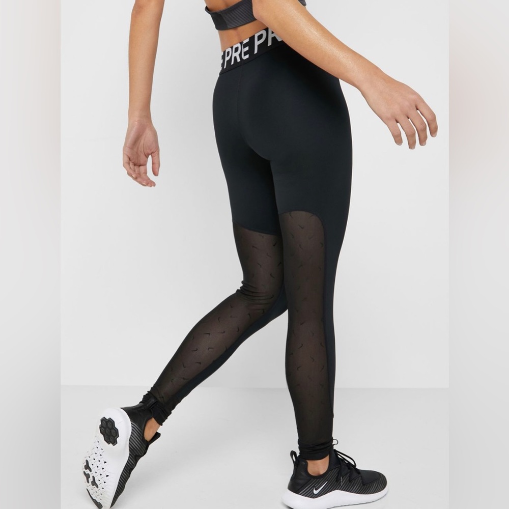 Full length Nike Pro mini swoosh tights